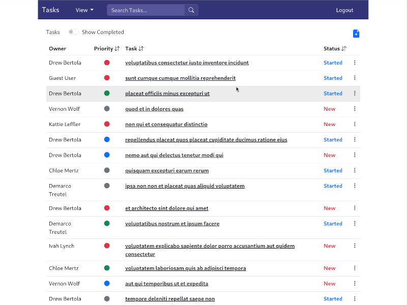 Tasks App
